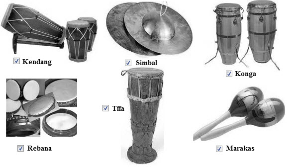 Alat Musik Ritmis Tifa - Simak Gambar Berikut