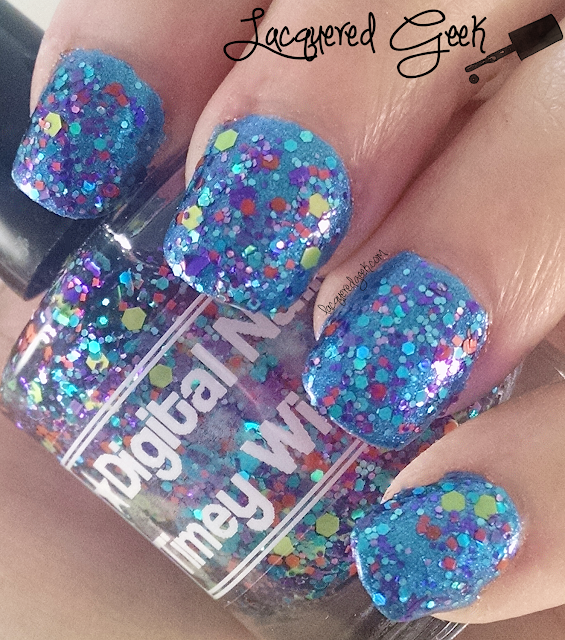 Digital Nails Timey Wimey nail polish swatch