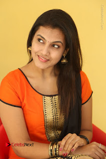 Telugu Actress Chandana Stills in Salwar Kameez at Karam Dosa Movie Press Meet  0087.JPG