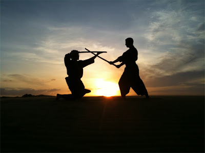 Foto Siluetas de Kung Fu