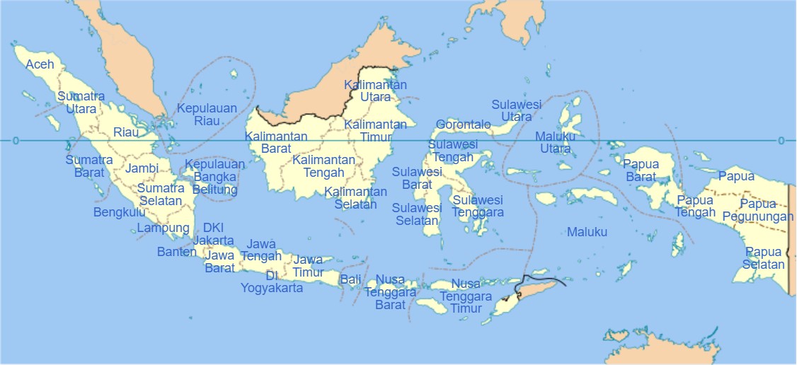 Daftar Lengkap 38 Provinsi di Indonesia Beserta Ibukotanya.