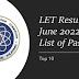 Top 10 June 2022 LET Results Secondary Level