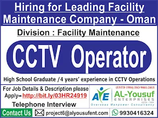 CCTV Operator for Oman