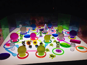 super creative light table play