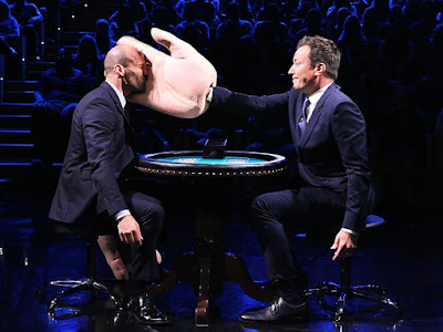 Jimmy Fallon with Jason Statham in The Tonight Show