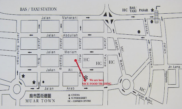 Map of Muar City Centre