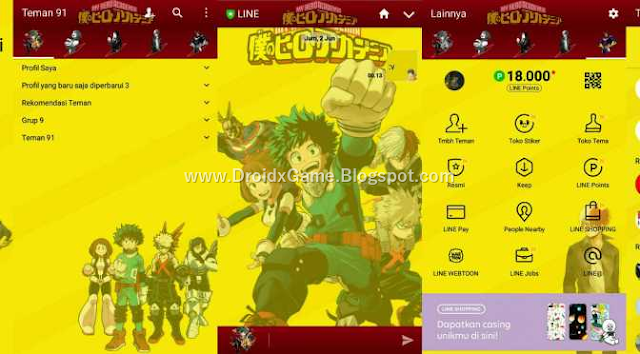 Download Tema Line Anime Boku No Hero Academia
