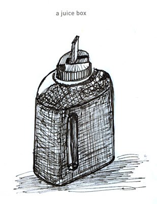 642 Things to Draw 44 - (Rubbermaid) Juice Box - Pen and Ink by Ana Tirolese ©2012