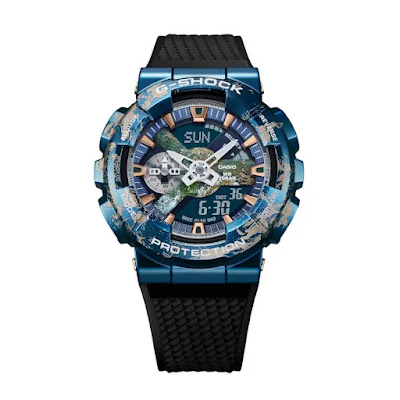 The G-SHOCK "GM-110EARTH" with the whole "earth pattern"