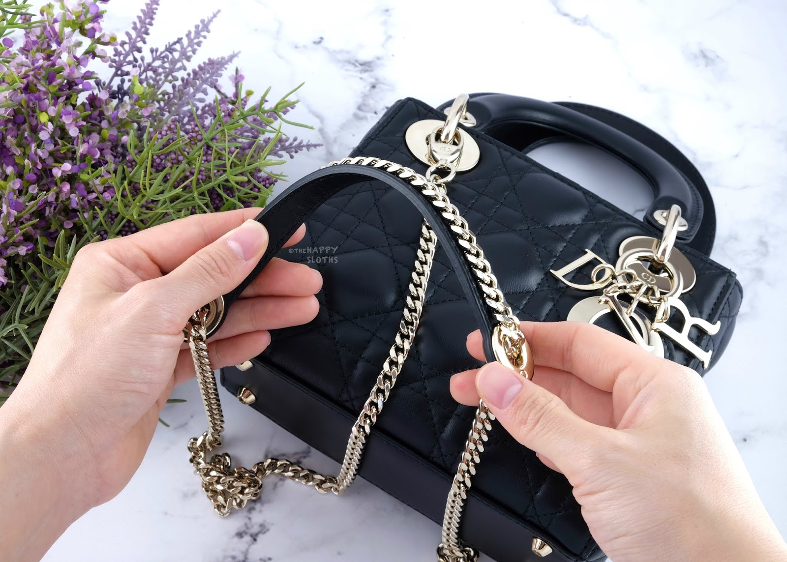 Dior | Mini Lady Dior Lambskin Bag in Black with Light Gold Hardware: Review