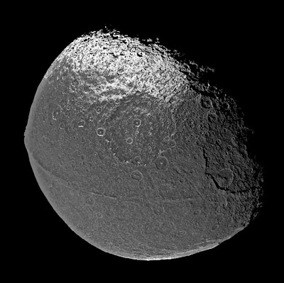 Saturn's walnut-Shaped Moon Iapetus