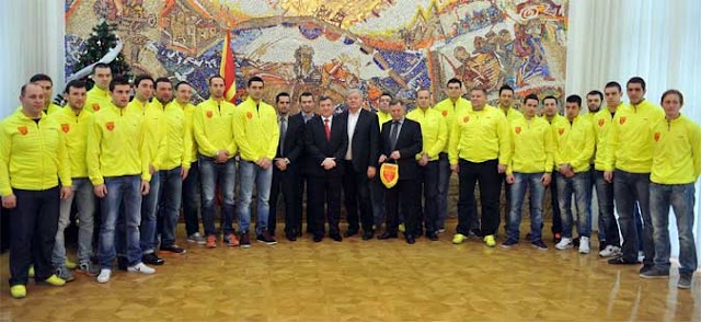 PRESIDENT IVANOV MEETS MACEDONIAN HANDBALL TEAM AHEAD OF WORLD CHAMPIONSHIP