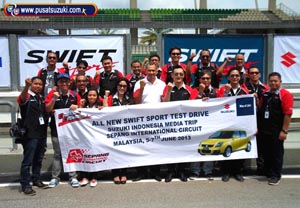 Media mencoba Test Drive New Model Suzuki Swift Sport di Malaysia