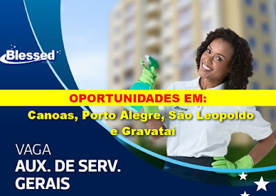 Empresa abre vagas para Serviços Gerais em Canoas, Porto Alegre, São Leopoldo e Gravataí