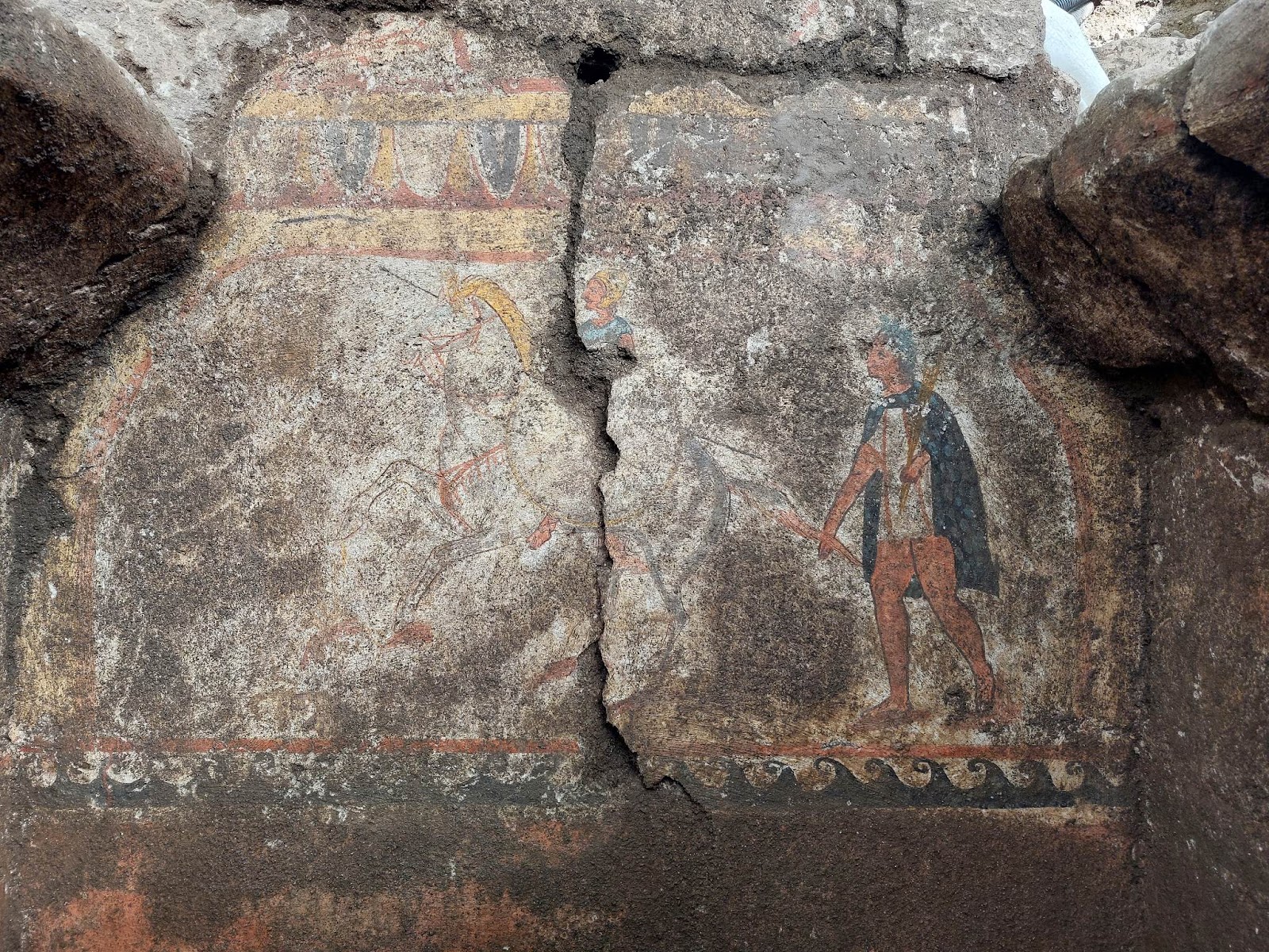 Ζωγραφισμένος τάφος μισθοφόρου πολεμιστή του 4ου αι. π.Χ. βρέθηκε στην Ιταλία