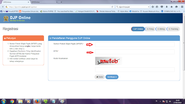 Cara Mengisi Pajak Online (e-Filling)  UPT-IP Kec 