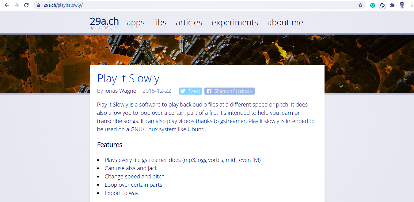 play it slowly home page