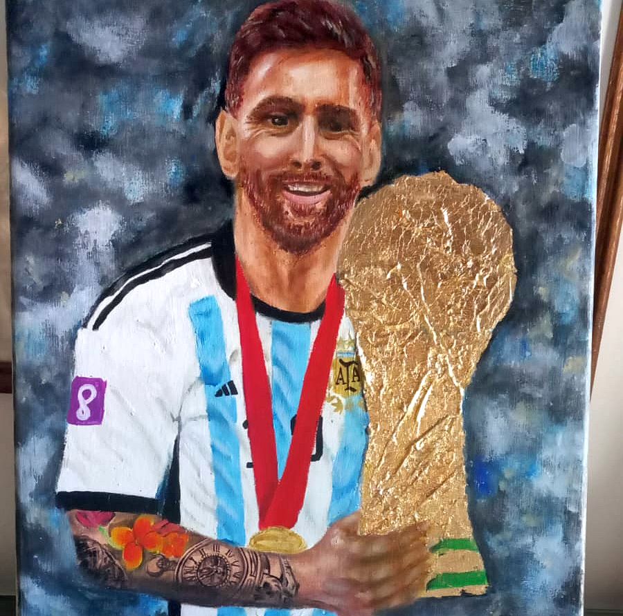 Pintura Leo Messi