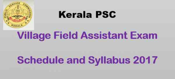 Village Field Assistant - Detailed Syllabus and Time Table