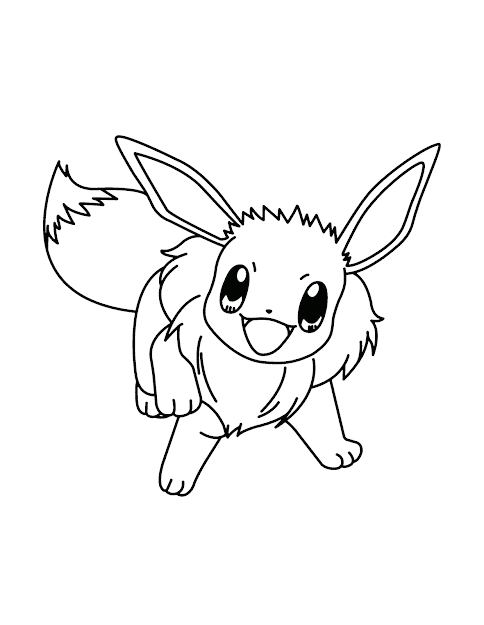 Pokemon Coloring Pages Eevee