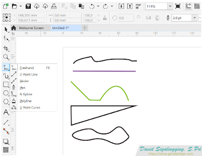 Fungsi Freehand tool desain grafis