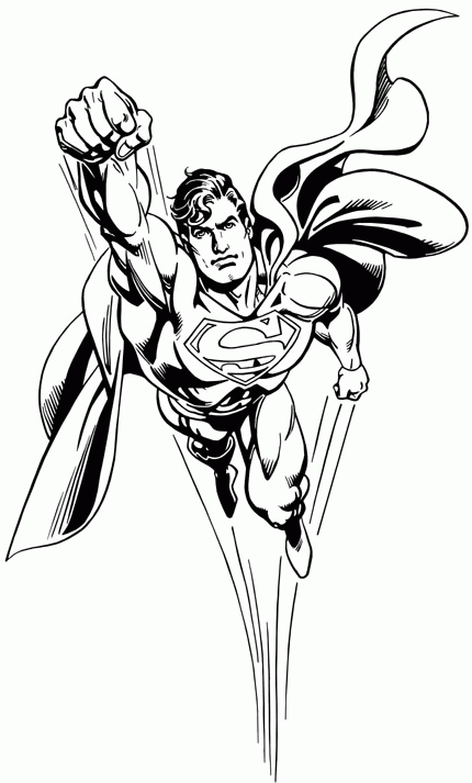 Download Superman Coloring pages ~ Free Printable Coloring Pages - Cool Coloring Pages