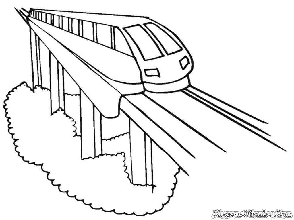 Mewarnai Gambar Kereta Api  Mewarnai Gambar