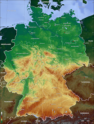 Landkarte Deutschland Politische