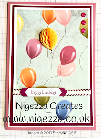 Nigezza Creates Birthday Memories Balloon Card