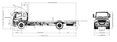 Bharat Benz 1917R 4x2 Chassis Drawings, Bharat Benz 1917R 4x2 axle Chassis Layout, Bharat Benz 1917R Body builder drawing, Bharat Benz 1917R Chassis Layout 2022 chassis, 1917R Bharat Benz chassis