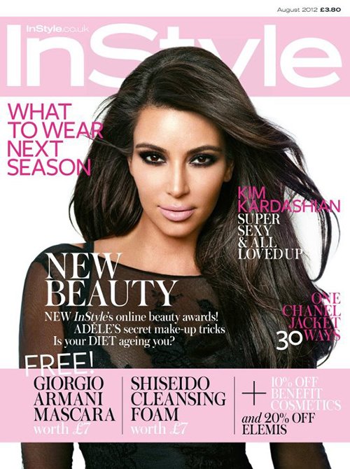 Kim Kardashian Covers InStyle UK August 2012 » Gossip/Kim Kardashian