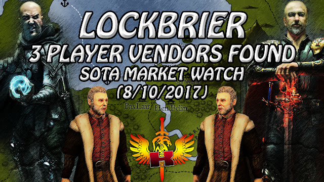 Lockbrier, 3 Active Player Vendors Found And Checked (8/10/2017) 