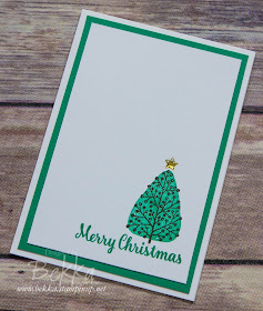 Make In A Moment Monday Christmas Card Featuring the Totally Trees Stamp Set from Stampin' Up! UK