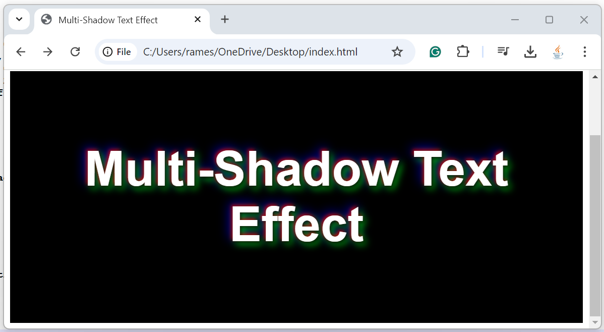 How to Apply Multi-Shadow Effects to Text with HTML and CSS