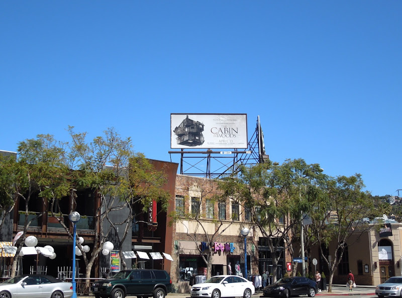 Cabin in the Woods movie billboard