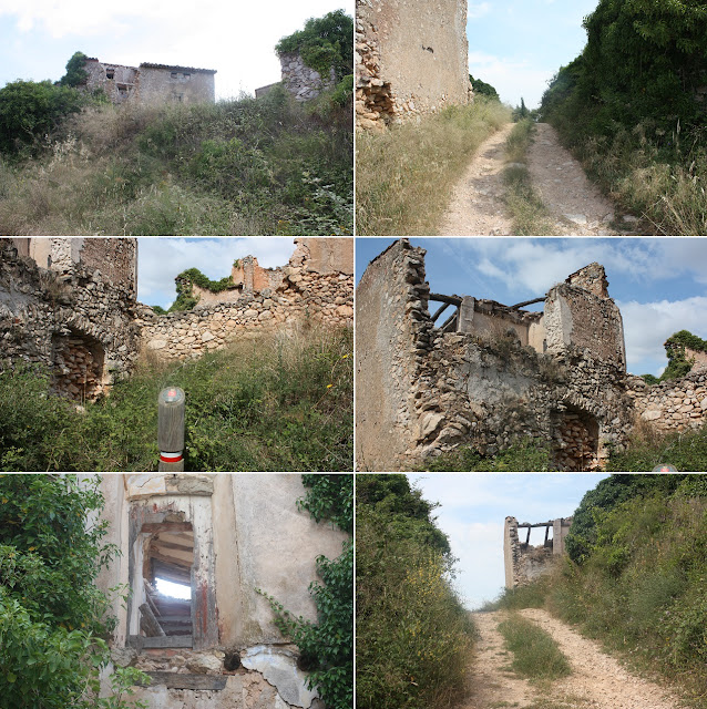 GR-7 LA RIBA A CABRA DEL CAMP, camí de Lilla a Prenafeta al pas pel nucli abandonat de La Barceloneta (terme municipal de Montblanc-Conca de Barberà)