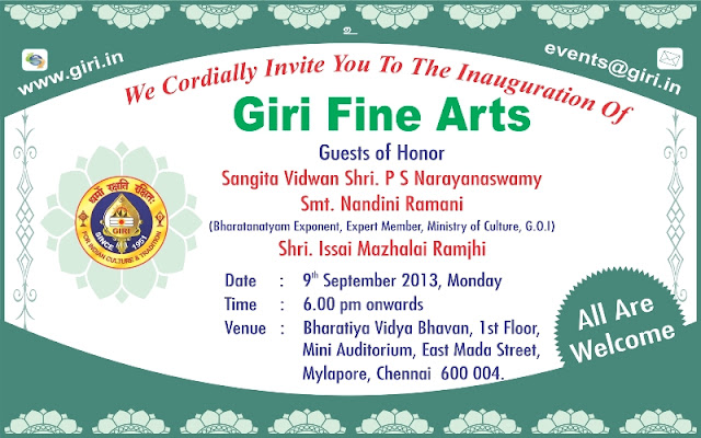 GIRI Fine Arts Inauguration