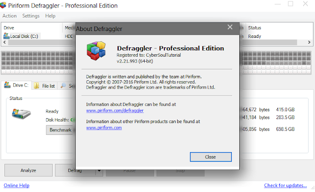 Defraggler Pro 2.21.993 full version + keygen 