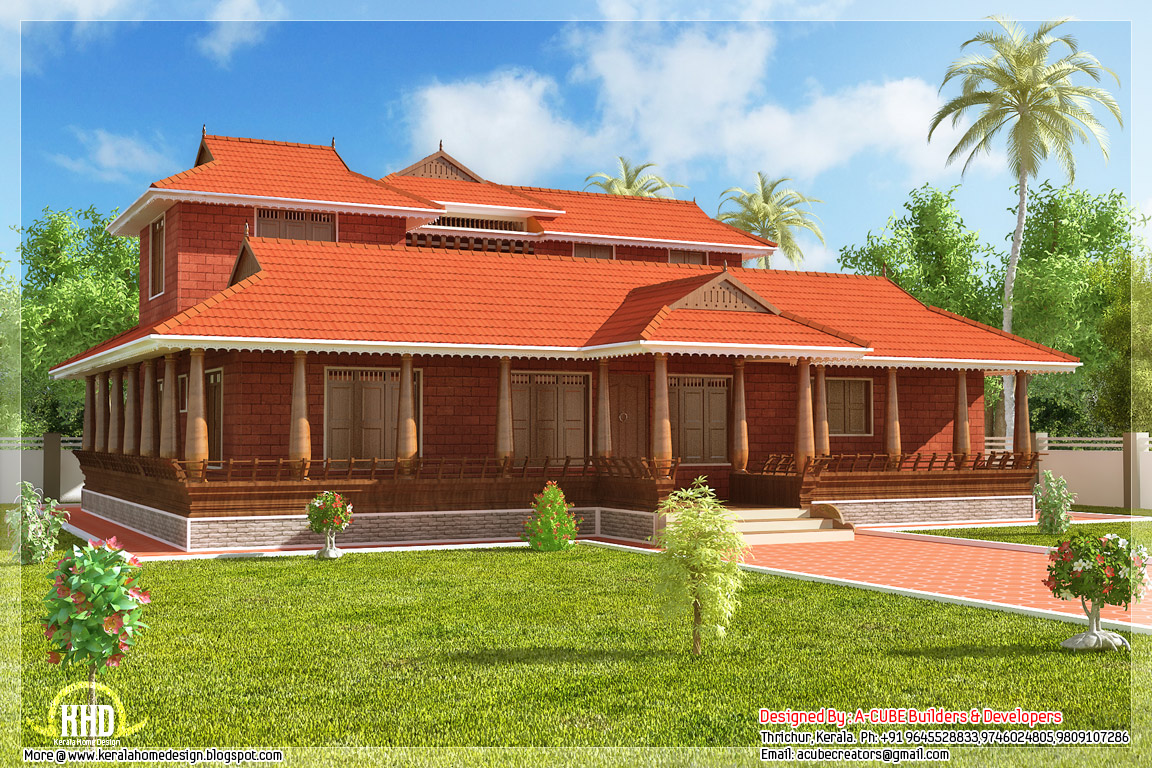 2231 sq feet Kerala illam model traditional house home 