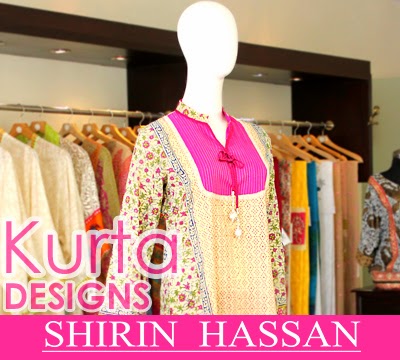 Shirin Hassan Kurta Designs 2014-2015 For Girls