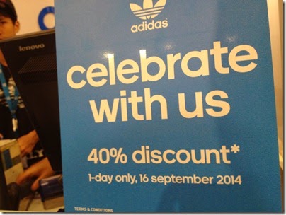 adidas store-wide 40% discount