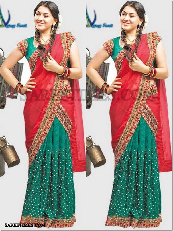 priyanka chopra black saree 