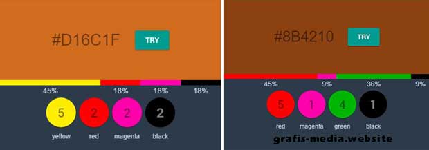 Cara Mencampur Warna Contoh Campuran Warna GRAFIS MEDIA