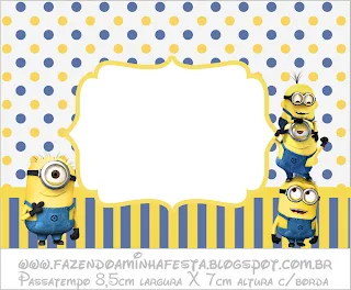 Minions: Free Printable Labels. 