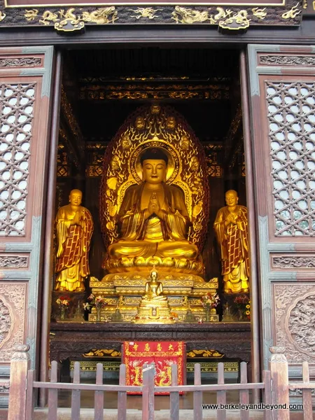 buddha in building at Big Wild Goose Pagoda in Xi'an, China