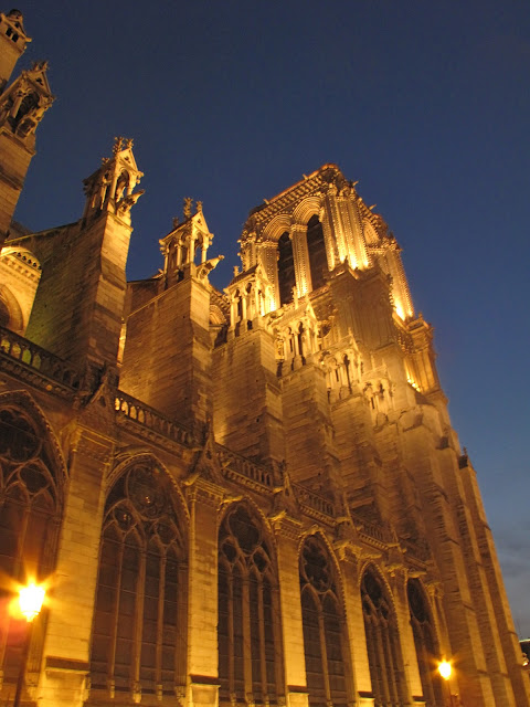 There is no mistaking that Gothic architecture of Notre Dame.