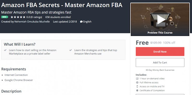 [100% Off] Amazon FBA Secrets - Master Amazon FBA| Worth 109,99$