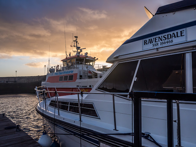 Photo o the Bayard 7 moored on the harbour wall opposite Ravensdale