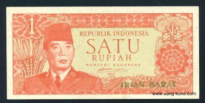  Berlaku di Propinsi Irian Barat pada tahun  1960 - 1961 (seri Sukarno Irian Barat dan Riau)