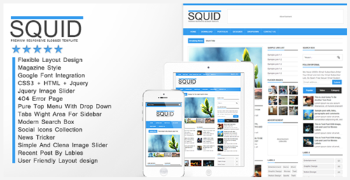 responsive blogger template